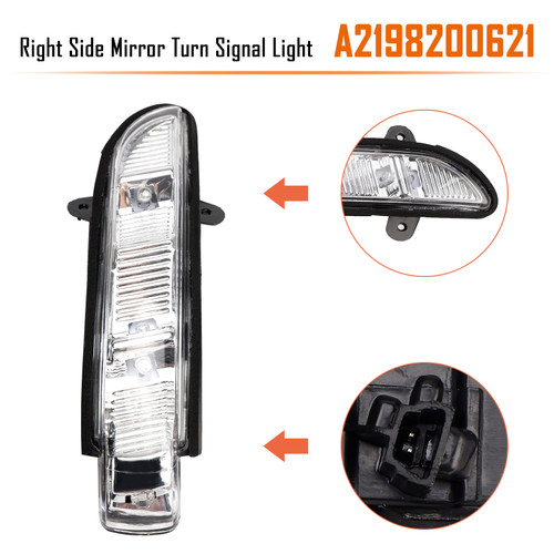 2006-2009 Mercedes-Benz CL Right Side Mirror Turn Signal Light A024016 A2198200621 Generic