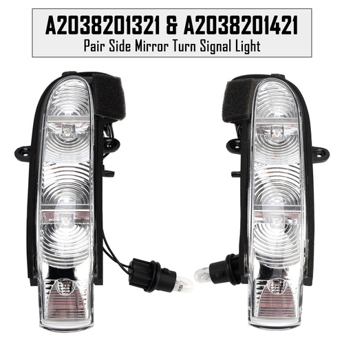 Mercedes-Benz  G-Class W463 Facelift Pair Side Mirror Turn Signal Light A2038201321 A2038201421 Generic