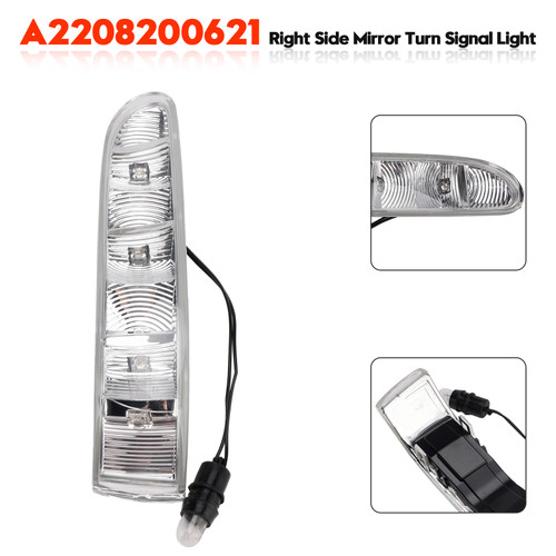 2002-2006 Mercedes-Benz W220 W215 CL55 CL500 CL600 Right Side Mirror Turn Signal Light A2208200621 Generic