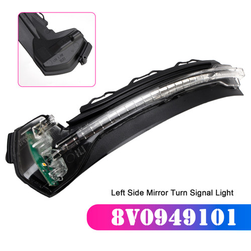 2012-2020 Audi A3 S3 RS3 8V Left Side Mirror Turn Signal Light 8V0949101 Generic