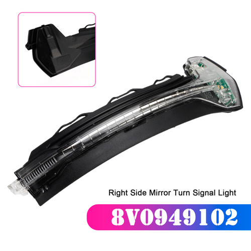 2012-2020 Audi A3 S3 RS3 8V Left Side Mirror Turn Signal Light 8V0949102 Generic