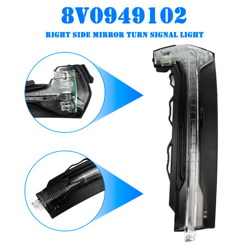 2012-2020 Audi A3 S3 RS3 8V Left Side Mirror Turn Signal Light 8V0949102 Generic