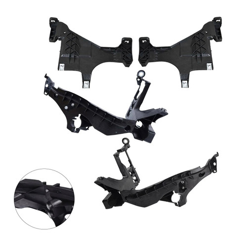 2013-2016 Audi A4 S4 4PCS Front Headlight Mount Support Plate Bracket 8T0941453B,8T0941454B Generic