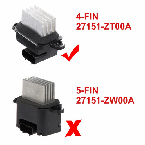 2009-2011 Nissan Frontier 2.4L 2.5L 4.0L HVAC Heater Blower Regulator Resistor 27151ZT00A Generic