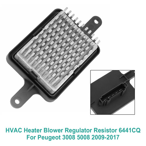 2009-2016 Peugeot 3008 0U HVAC Heater Blower Regulator Resistor 6441CQ Generic