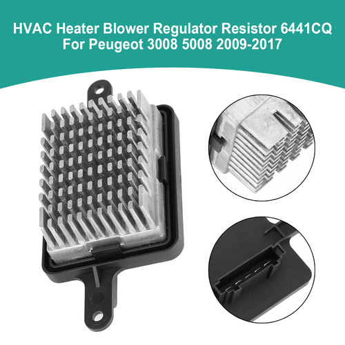 2009-2016 Peugeot 3008 0U HVAC Heater Blower Regulator Resistor 6441CQ Generic