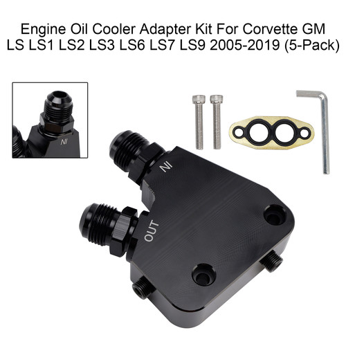 2005-2019 GM, LS1, LS2, LS3, LS6, LS7, LS9, LSX, Gen IV engines Engine Oil Cooler Adapter Kit Generic