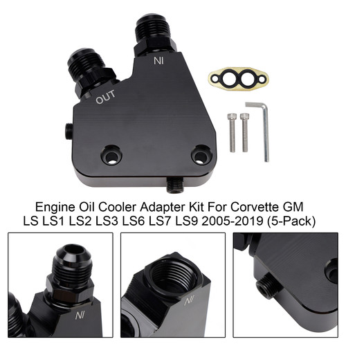 2005-2019 GM, LS1, LS2, LS3, LS6, LS7, LS9, LSX, Gen IV engines Engine Oil Cooler Adapter Kit Generic