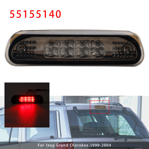 1999-2004 Jeep Grand Cherokee LED Third Brake Light Stop Lamp 55155140 Smoke Generic