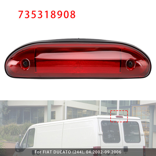 2002-2006 PEUGEOT BOXER (244) LED Third Brake Light Stop Lamp 735318908 Red Generic