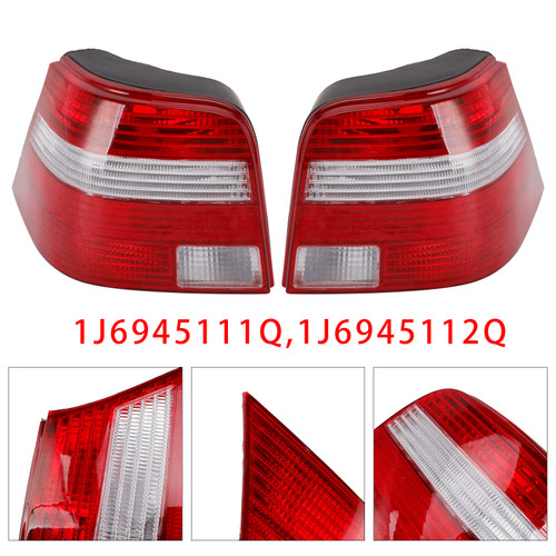 1997-2005 VW Golf Mk4 Hatchback Left+Right Tail Light Lamp J6945111Q 1J6945112Q Red Generic