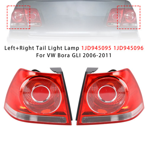 2006-2011 VW Bora GLI Left+Right Tail Light Lamp 1JD945095 1JD945096 Generic