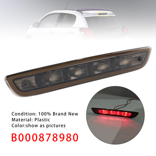 2013-2021 Peugeot 108 3RD Third Brake Light B000878980 Black Generic