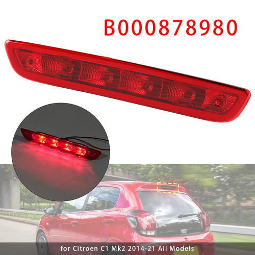 2014-2021 Citroen C1 Mk2 3RD Third Brake Light B000878980 Red Generic