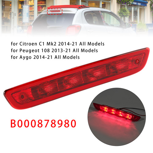 2014-2021 Aygo 3RD Third Brake Light B000878980 Red Generic