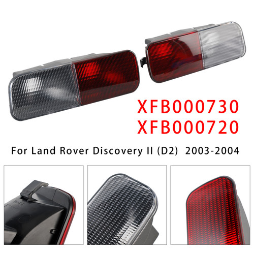 2003-2004 Land Rover Discovery II Left+Right Rear Bumper Light Reverse Fog Lamp XFB000730 Generic