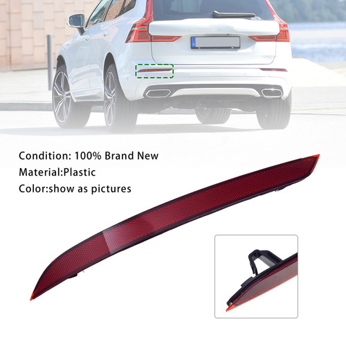 2018-2023 Volvo XC60 Left Side Rear Bumper Reflector 31656677 Generic