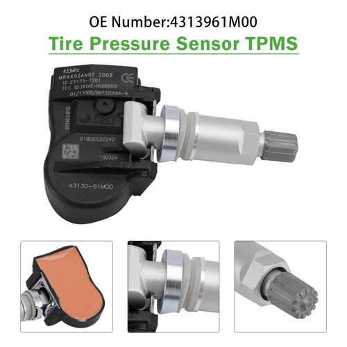 2014-2024 Fiat Sedici Tire Pressure Sensor TPMS 4313961M00 Generic