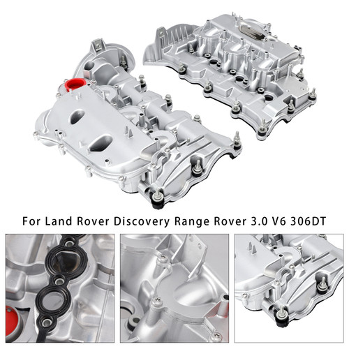 Land Rover Discovery Range Rover 3.0 V6 306DT Pair Aluminum Valve Cover C2Z19940 Generic