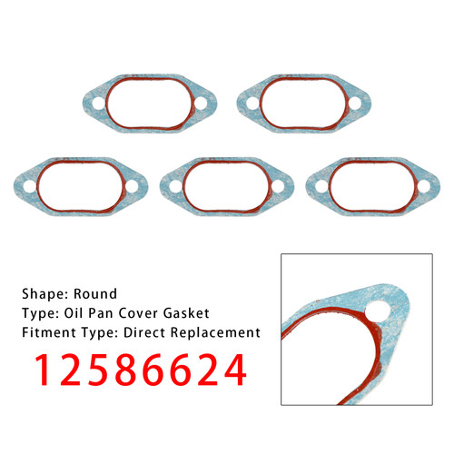 GM vehicle's 5PCS 12586624 Oil Pan Cover Gasket Generic