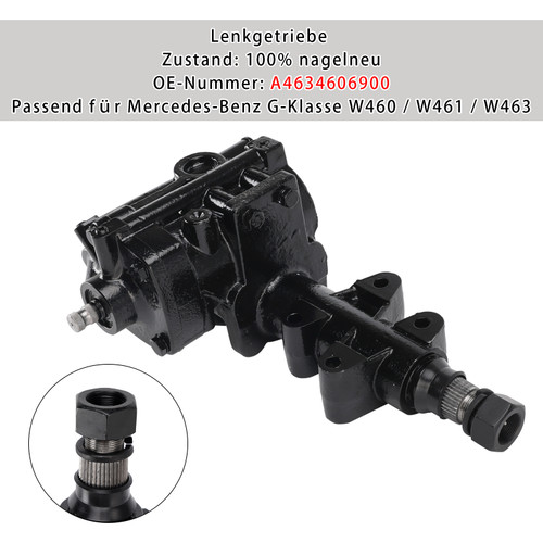 Mercedes-Benz G-Class W460/ W461/ W463 Steering Gear Box A4634606900 Generic