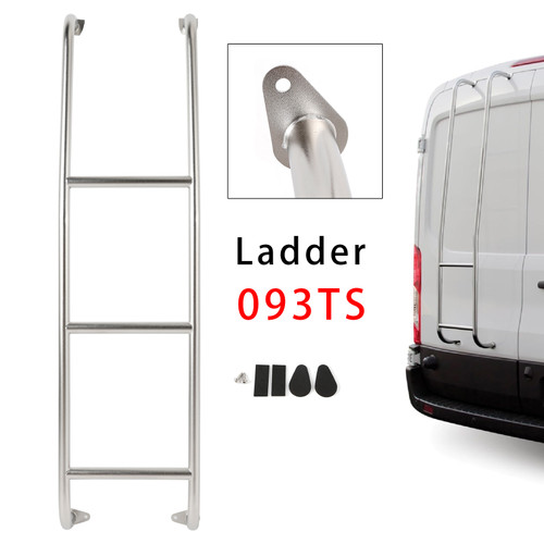 2014-2025 Ford Transit Low Roof Vans Stainless Steel 3-Step Van Ladder 093TS Generic