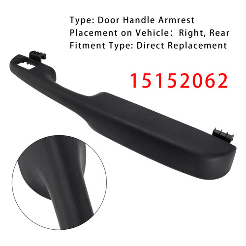 1999-2006 Cadillac Chevrolet GMC Rear Right Door Handle Armrest 15152062 Generic