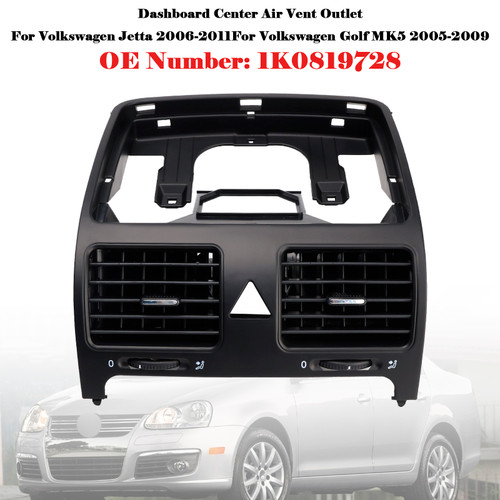 2005-2009 Volkswagen Golf MK5 Dashboard Center Air Vent Outlet 1K0819728 Generic