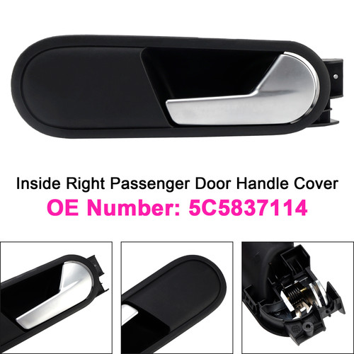 2012-2014 VW Beetle Inside Right Passenger Door Handle Cover 5C5837114 Generic