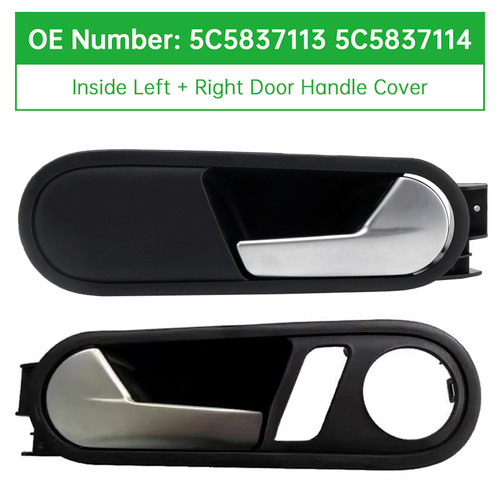 2012-2014 VW Beetle Inside Left+Right Door Handle Cover 5C5837113 5C5837114 Generic