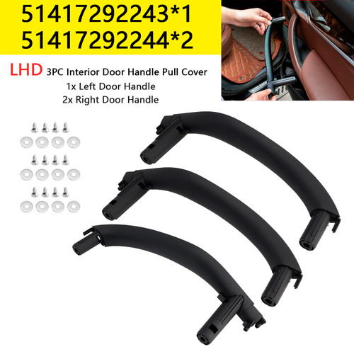 2015-2019 BMW X6 F16 LHD 3PC Interior Door Handle Pull Cover 51417292243 51417292244 Generic