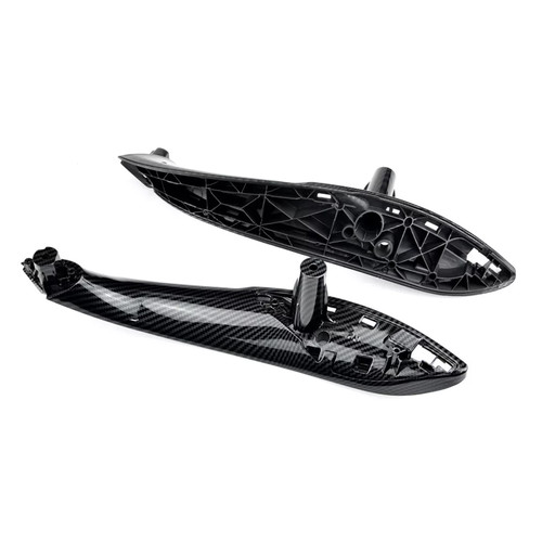 2012-2018 BMW 3 4  Series 2x Carbon Fiber Inner Trim Door Pull Handle Generic