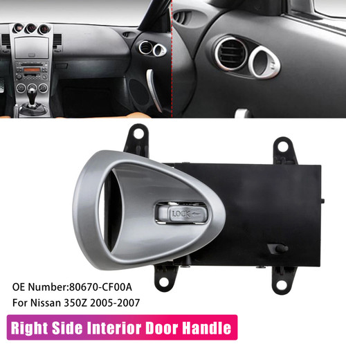2005-2007 Nissan 350Z Interior Door Handle Right Side 80670-CF00A Generic