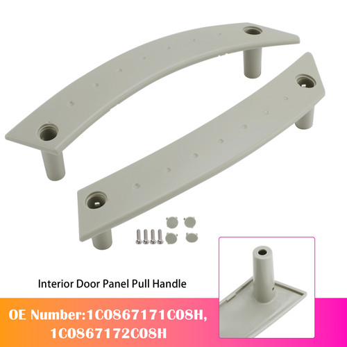 1998-2010 Volkswagen Beetle 1.8L 1.9L 2.0L 2.5L Pair Interior Door Panel Pull Handle Repair Kit Tan 1C0867171 Generic
