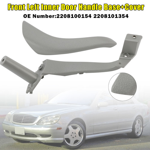 1998-2003 Mercedes-Benz S-Class W220 Front Left Inner Door Handle Base+Cover 2208100154 2208101354 Generic