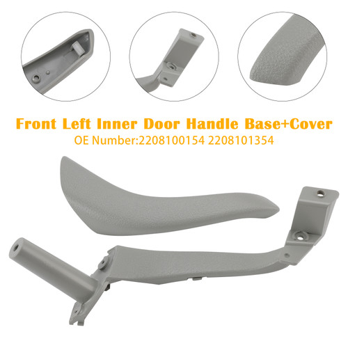 1998-2003 Mercedes-Benz S-Class W220 Front Left Inner Door Handle Base+Cover 2208100154 2208101354 Generic