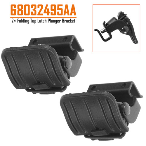 2007-2018 JEEP WRANGLER 2-DOOR 2¡Á Folding Top Latch Plunger Bracket 68032495AA Generic