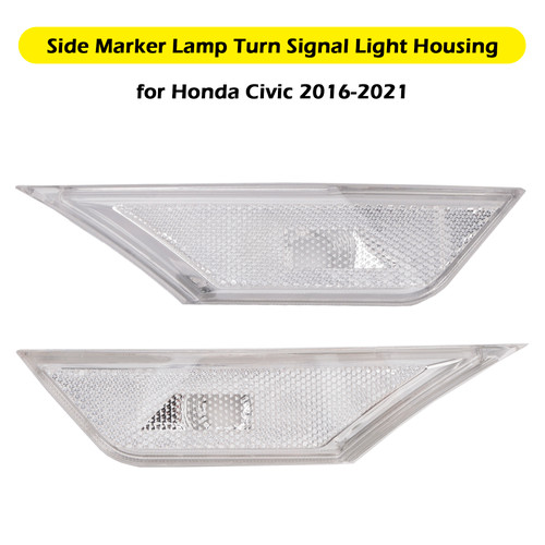 2016-2021 Honda Civic Side Marker Lamp Turn Signal Light Housing Generic