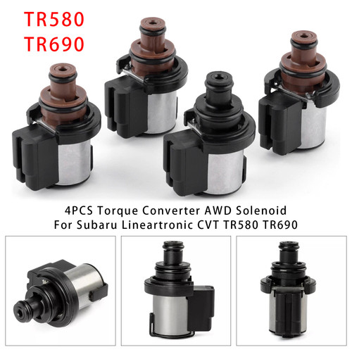 Subaru Lineartronic CVT 4PCS Torque Converter AWD Solenoid TR580 TR690 Generic