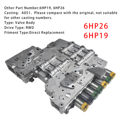 6HP26 6HP19 Valve Body #A051 For BMW AUDI VW Jaguar Hyundai Lincoln 545i 760i X5 X6