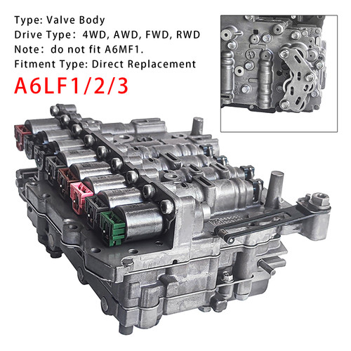 2010-2014 Kia Sportage Transmission Valve Body A6LF1/2/3 w/Solenoid Generic