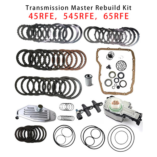 2006-2018 Jeep Grand Cherokee Commander Wrangler Transmission Master Rebuild Kit & 4WD Filter Friction Steel 45RFE 545RFE 65RFE Generic