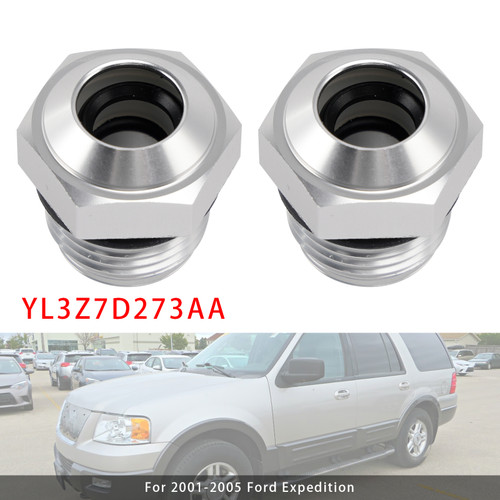 2006-2008 Lincoln Mark LT 2PCS Transmission Cooler Oil Tube Connector YL3Z7D273AA Generic