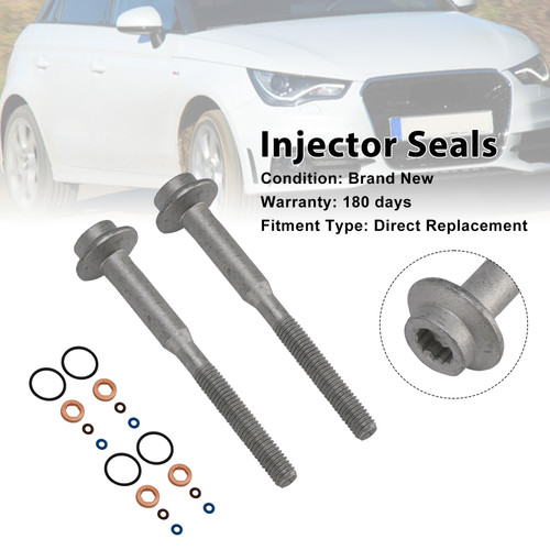 Fuel Injector Ring Washer Seal Bolt 03L130277B Fit VW Caddy 1.6TDI A2C59513554