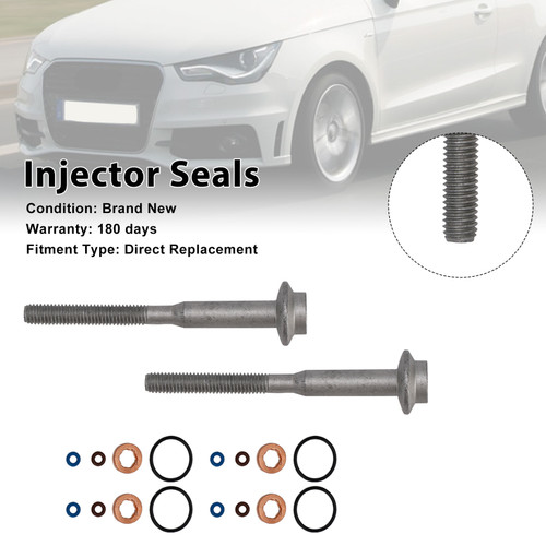 Fuel Injector Ring Washer Seal Bolt 03L130277B Fit VW Caddy 1.6TDI A2C59513554