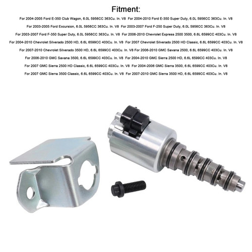 2004-2010 GMC Savana 2500 2500HD 3500 Oil Control Valve Timing VVT Solenoid 3C3Z-6F089-AA Generic