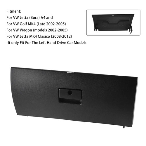 2002-2012 VW Golf Jetta Wagon Dash Glove Box Door Lid Cover Black 1J1857121A Generic