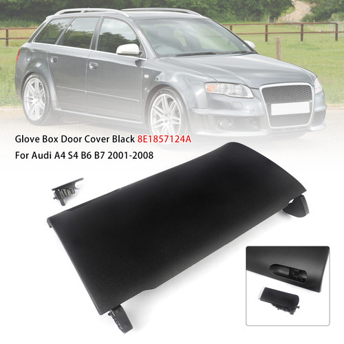 2001-2008 Audi A4 S4 B6 B7 Glove Box Door Cover Black 8E1857124A Generic