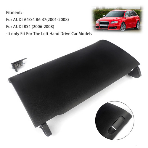 2001-2008 Audi A4 S4 B6 B7 Glove Box Door Cover Black 8E1857124A Generic