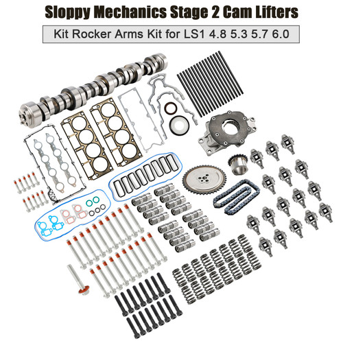LS1 4.8 5.3 5.7 6.0 Sloppy Mechanics Stage 2 Cam Lifters Kit Rocker Arms Kit Generic